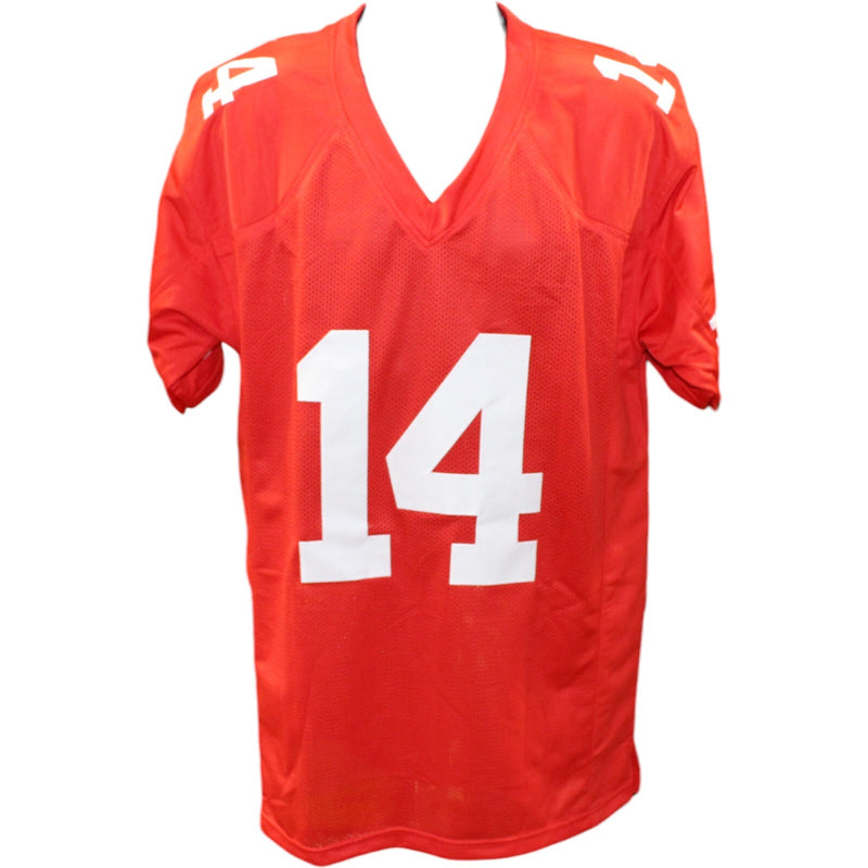 Ricky Pearsall Autographed Red Pro Style Custom Football Jersey