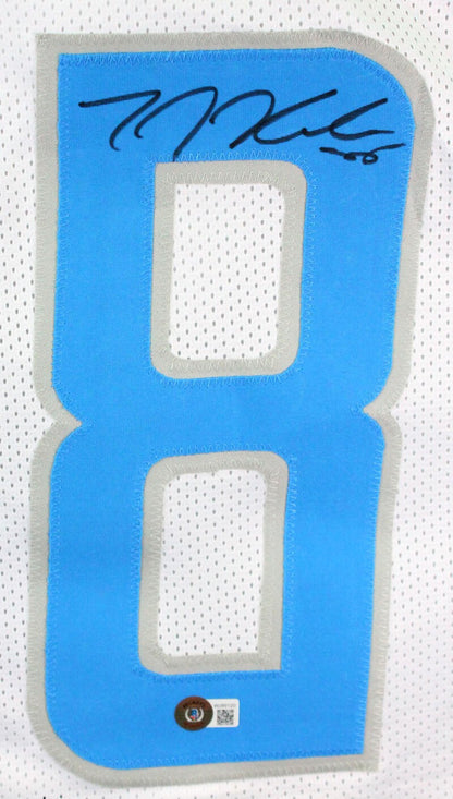 TJ Hockenson Signed Detroit Lions Custom Jersey - White