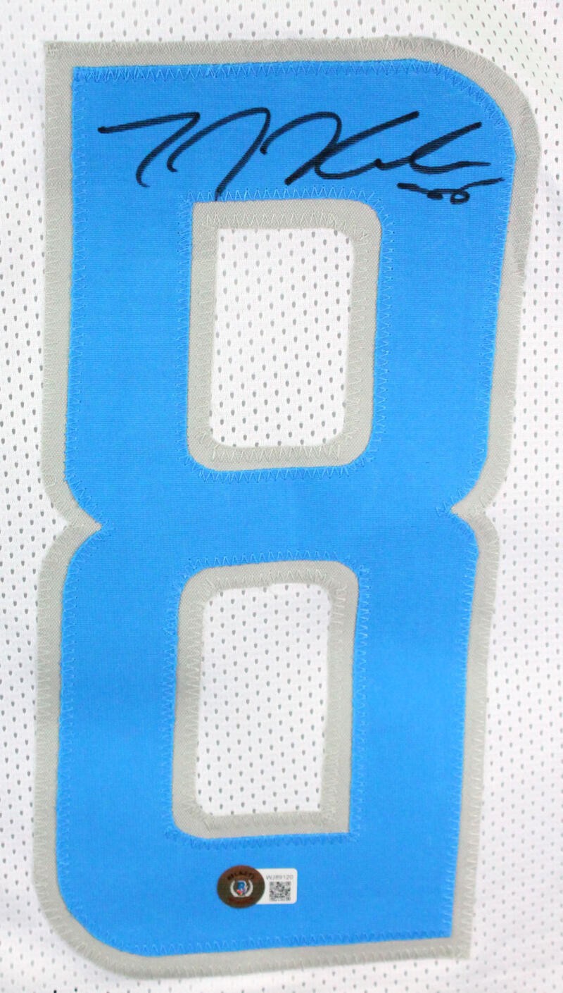 TJ Hockenson Signed Detroit Lions Custom Jersey - White