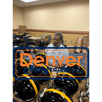 Joe Greene Signed Pittsburgh Steelers Full Size Throwback Helmet