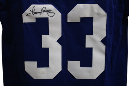 Tony Dorsett Signed Dallas Cowboys Pro Style Custom Blue Jersey (JSA)