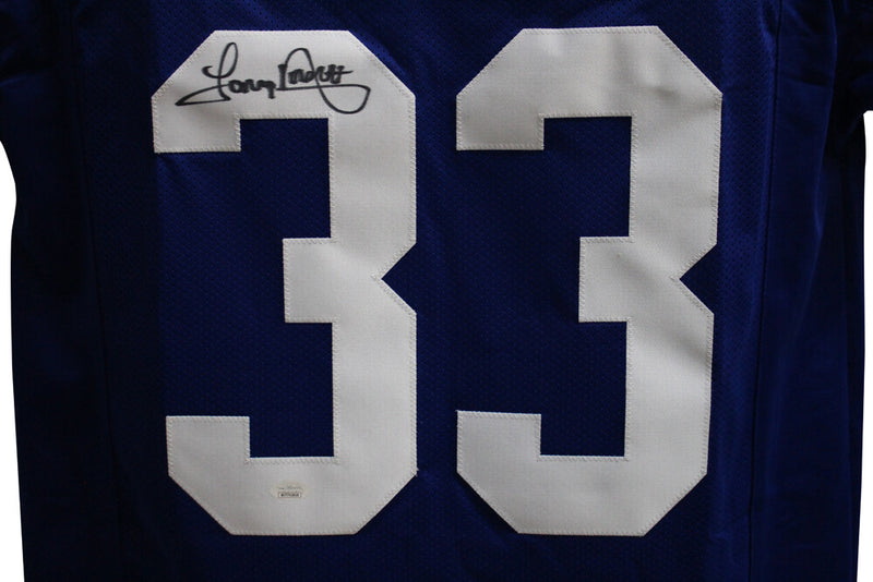 Tony Dorsett Signed Dallas Cowboys Pro Style Custom Blue Jersey (JSA)