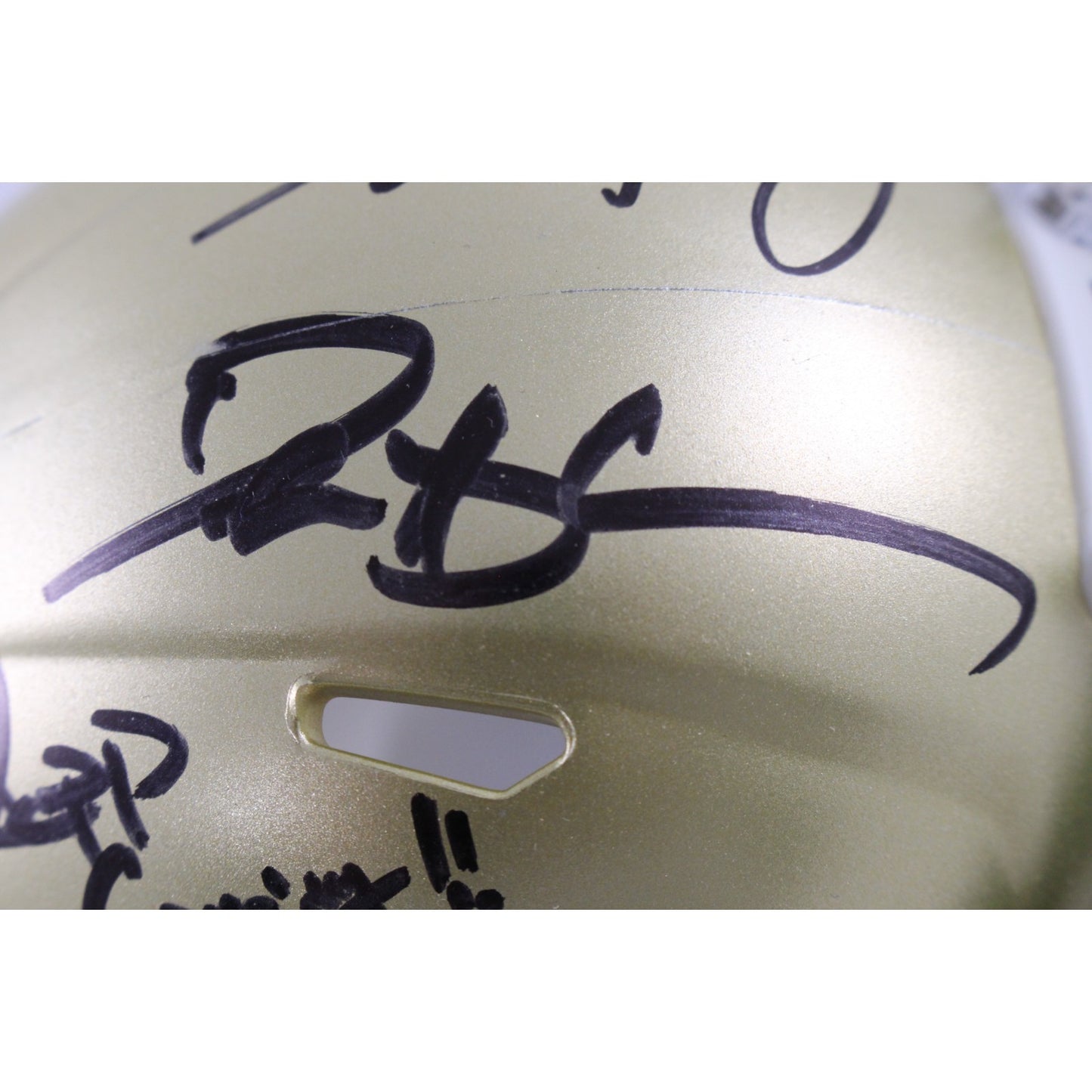 Deion Sanders, Warren Sapp & Marshall Faulk Signed Colorado Mini Helmet