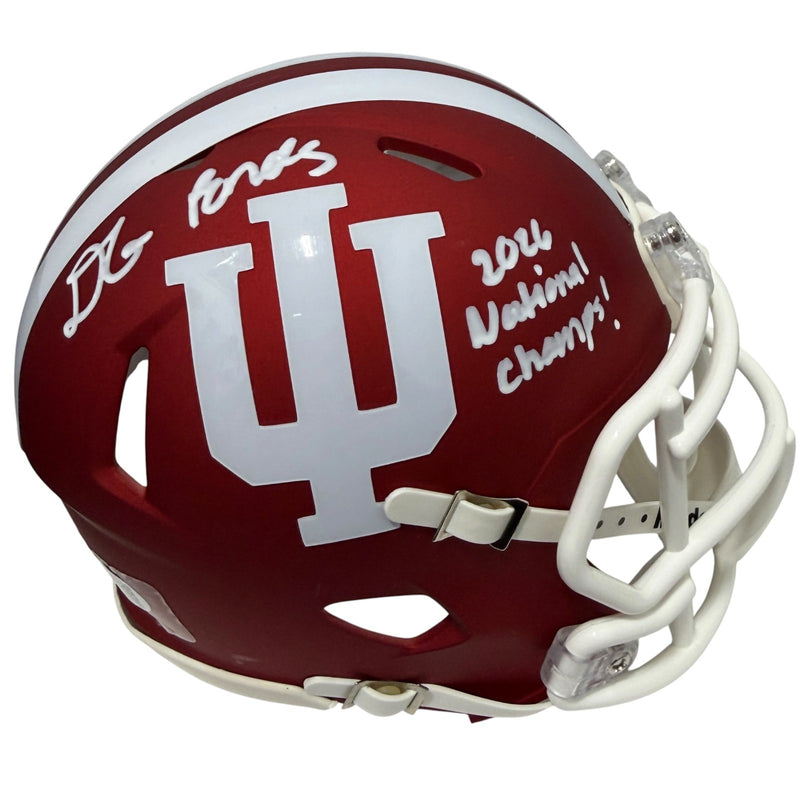 D'Angelo Ponds Signed Indiana Hoosiers Mini Helmet