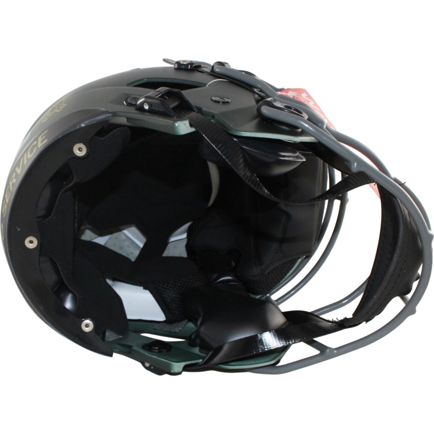 Bo Nix Denver Broncos Signed SpeedFlex 2025 Salute to Service Full Size Helmet