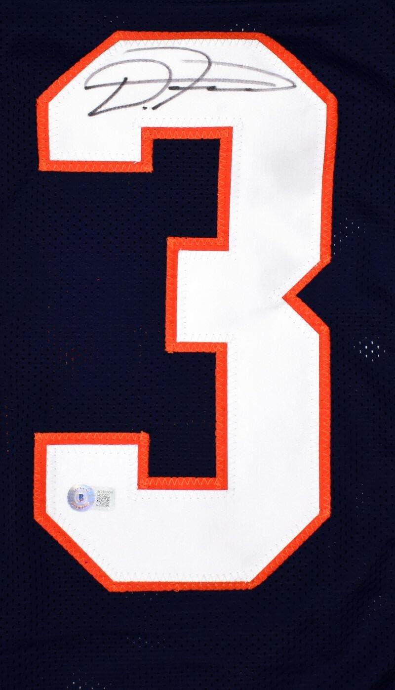 D'Onta Foreman Autographed Custom Blue Jersey