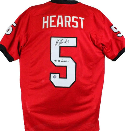 Garrison Hearst Autographed Georgia Bulldogs Custom Red Jersey