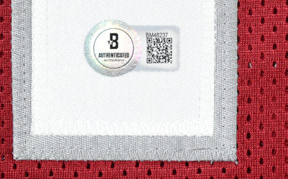Carson Beck Autographed Red Custom Jersey