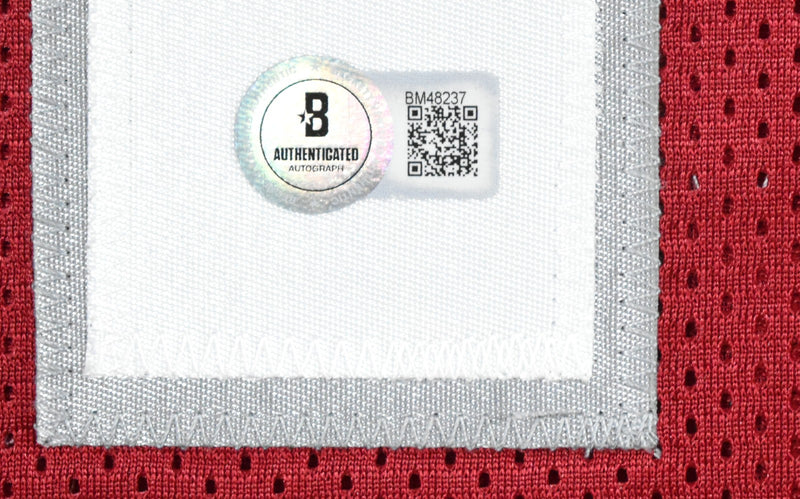 Carson Beck Autographed Red Custom Jersey