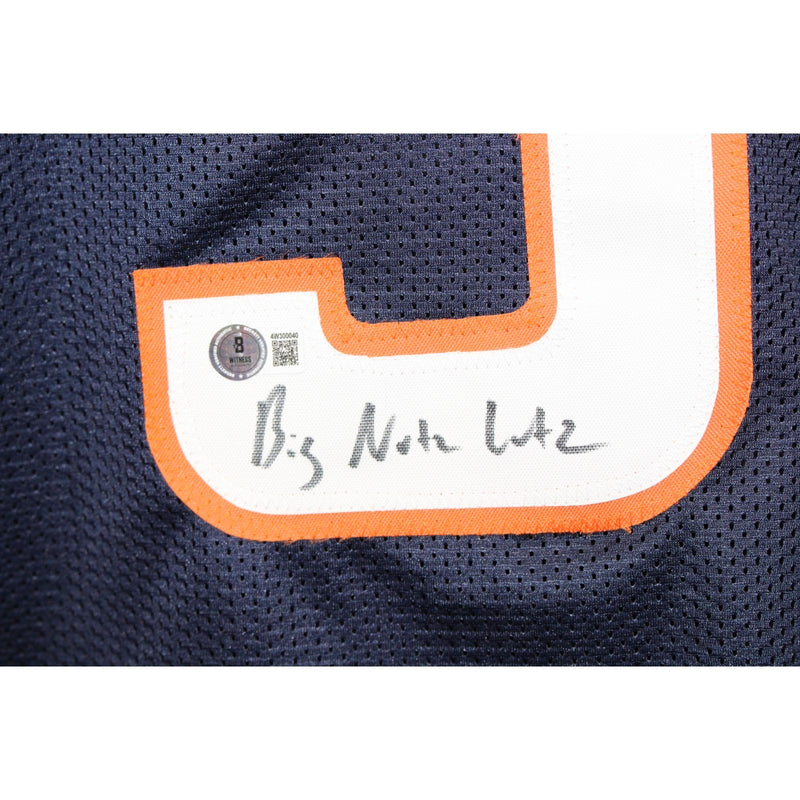 Wil Lutz Signed "Big Nutz Lutz" Inscribed Custom Blue Jersey (Beckett)