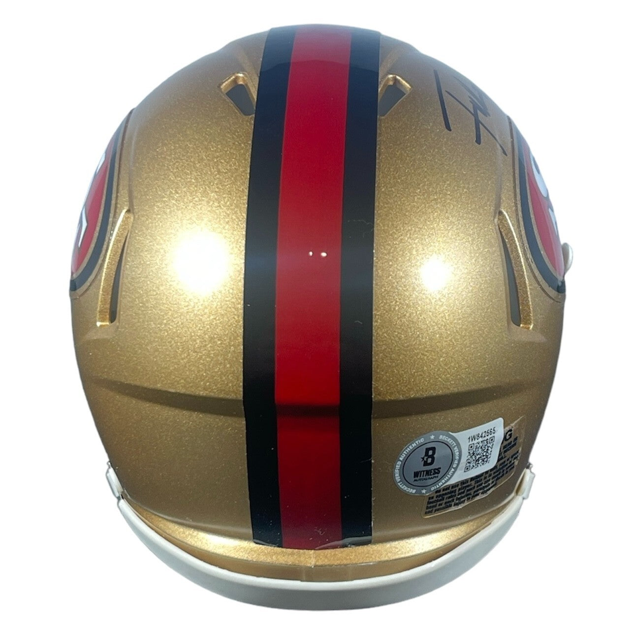 Frank Gore San Francisco 49ers Signed Throwback Speed Mini Helmet (Beckett)
