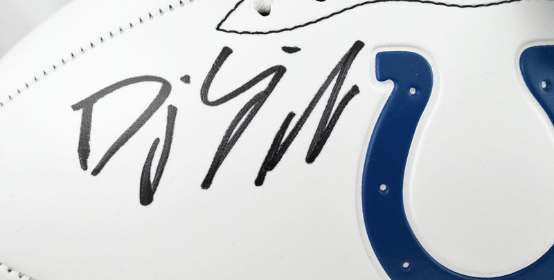 DJ Giddens Autographed Indianapolis Colts Logo Football