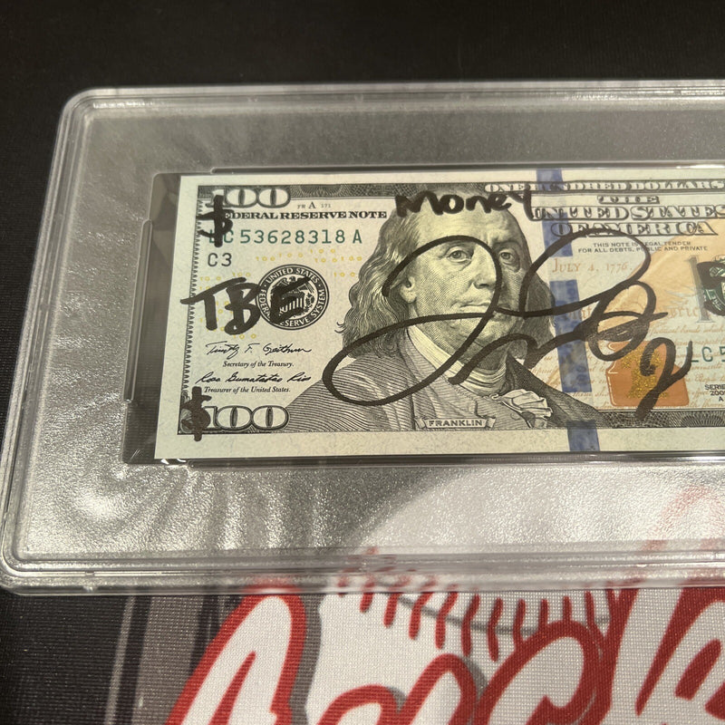 Floyd Mayweather Jr. Signed $100 Bill PSA 10 Auto with 4 Inscriptions