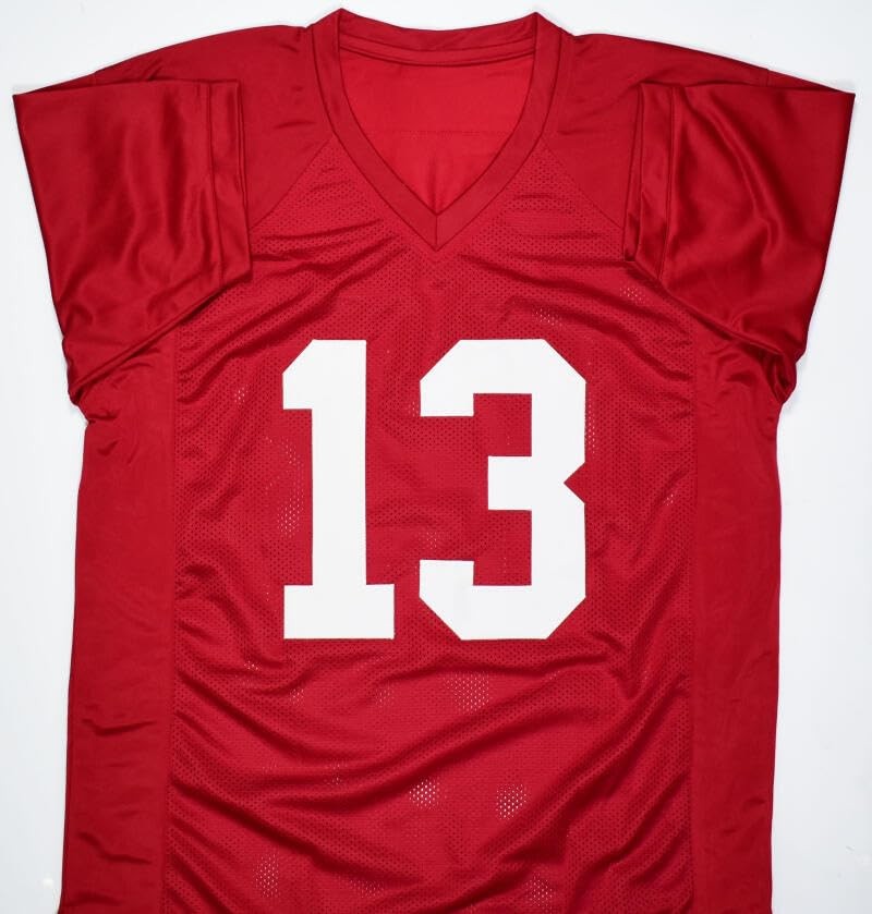 George Teague Signed Alabama Style Crimson Jersey - 1992 Champs Inscription