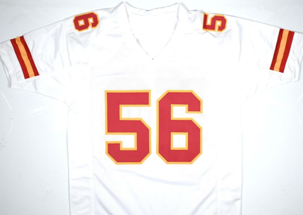 Derrick Johnson Autographed Kansas City Chiefs Style White Custom Jersey
