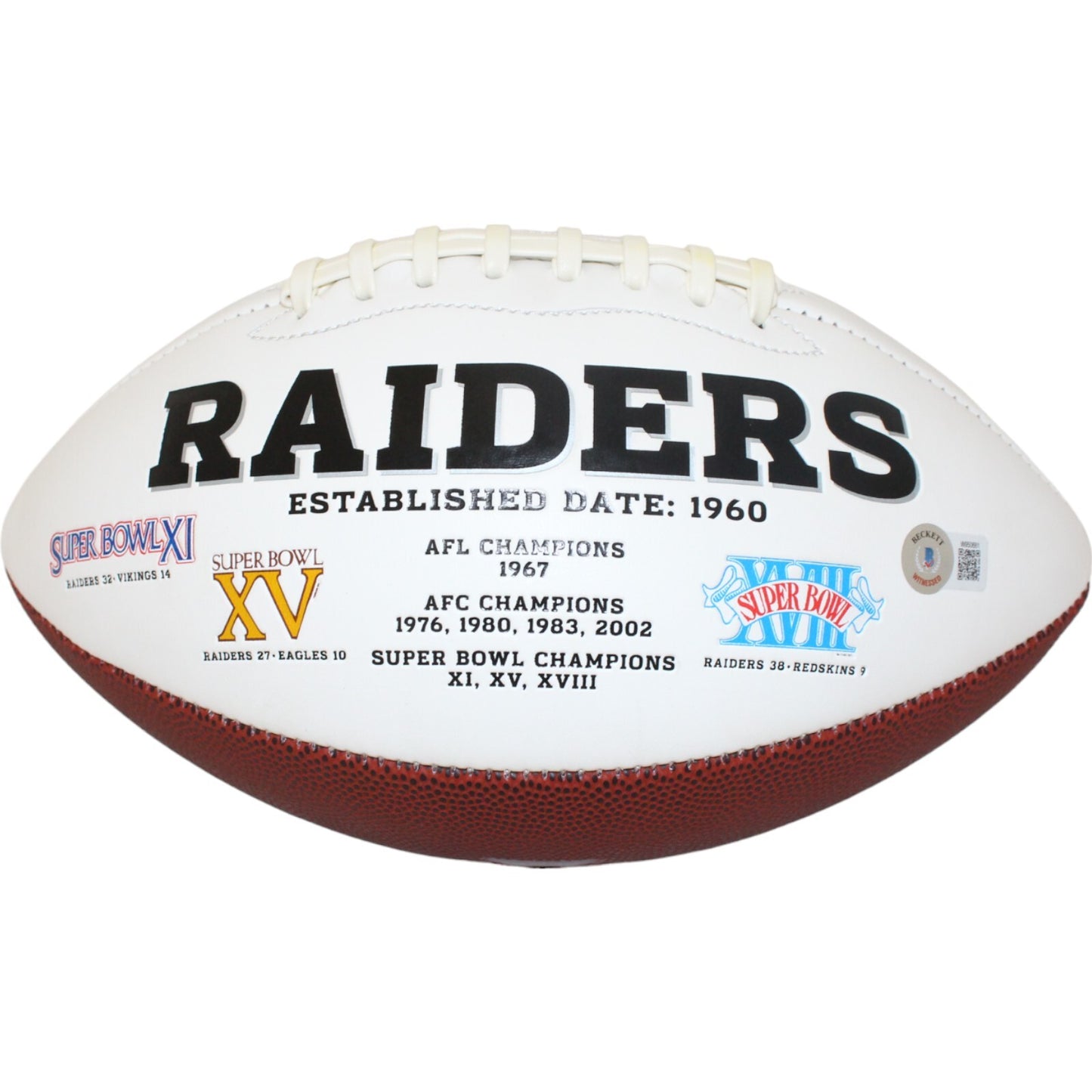 Michael Mayer Signed Las Vegas Raiders White Logo Football