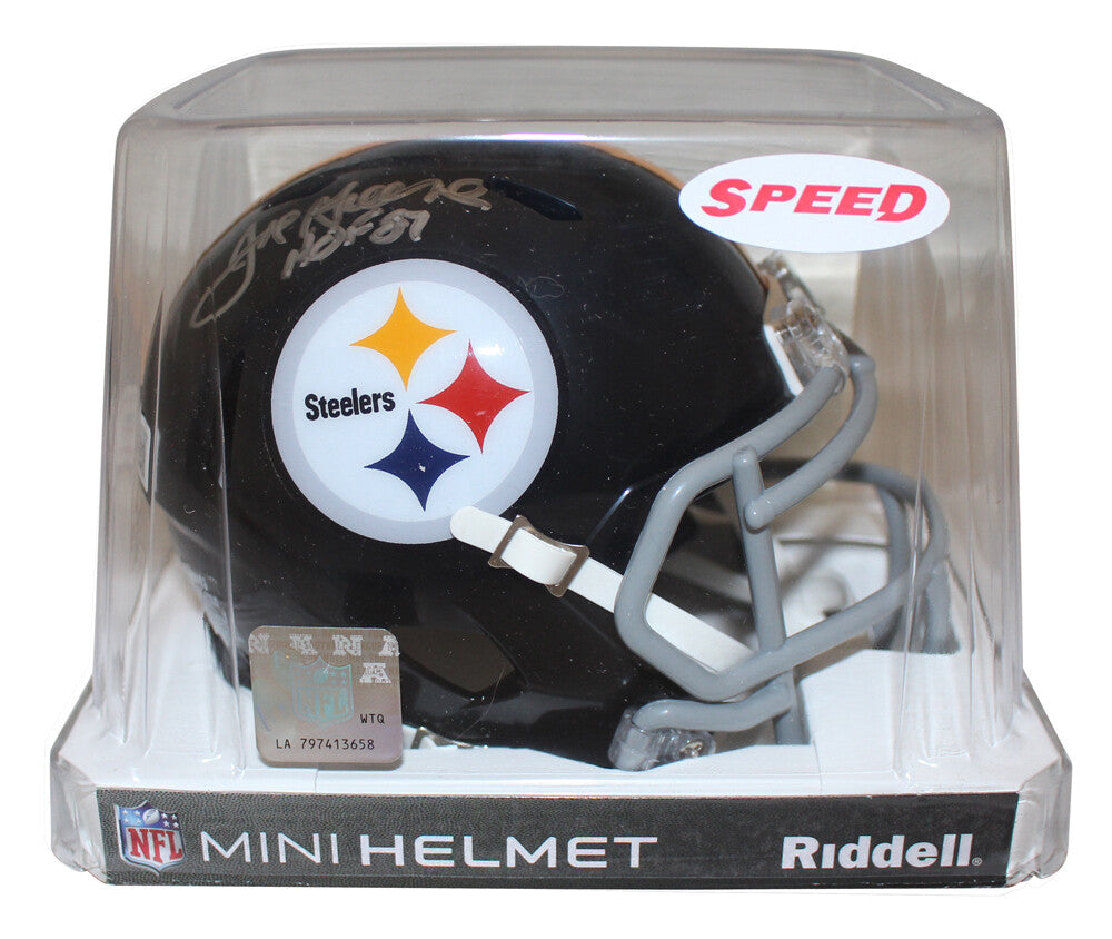 Joe Greene Signed Pittsburgh Steelers Throwback Mini Helmet