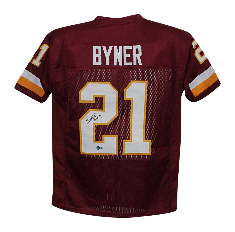 Earnest Byner Signed Washington Redskins Custom Jersey Beckett BAS