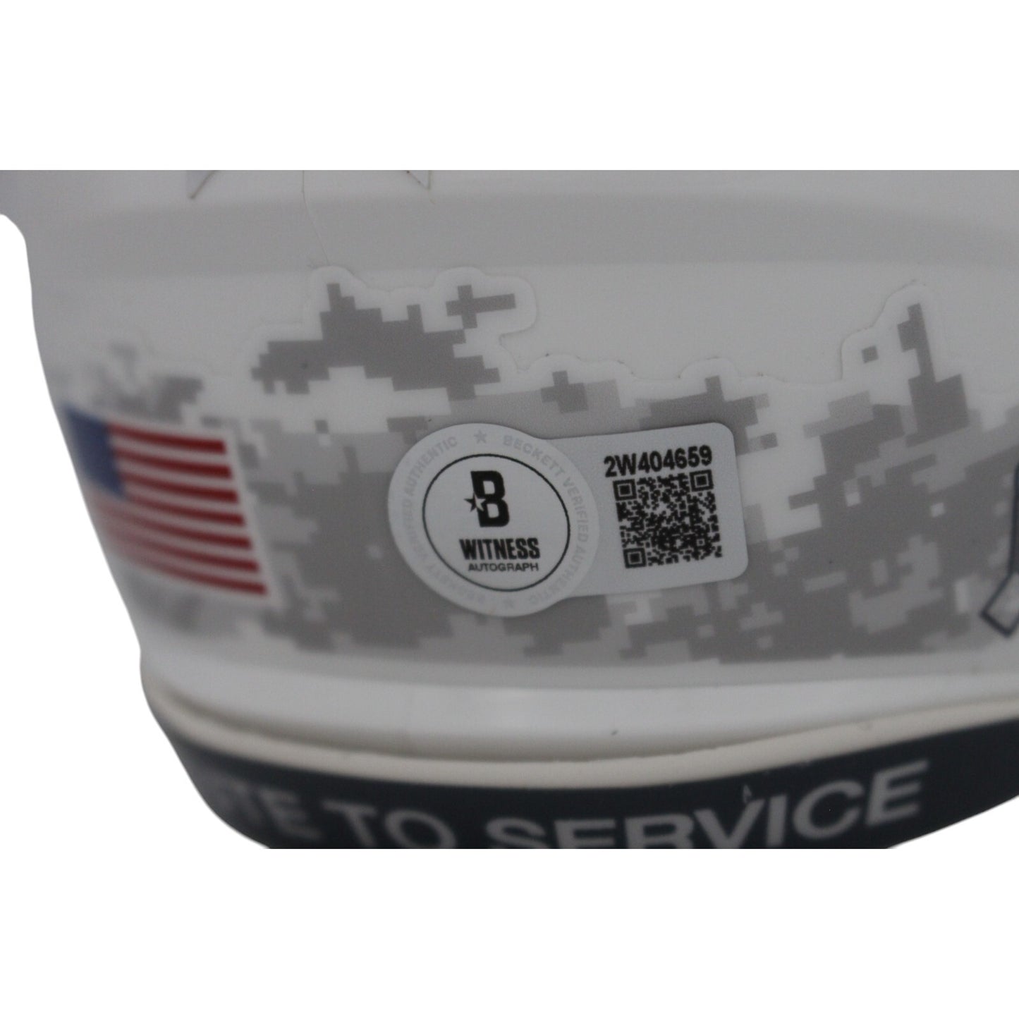Nico Collins Signed Houston Texans 2024 Salute to Service Mini Helmet (Beckett)