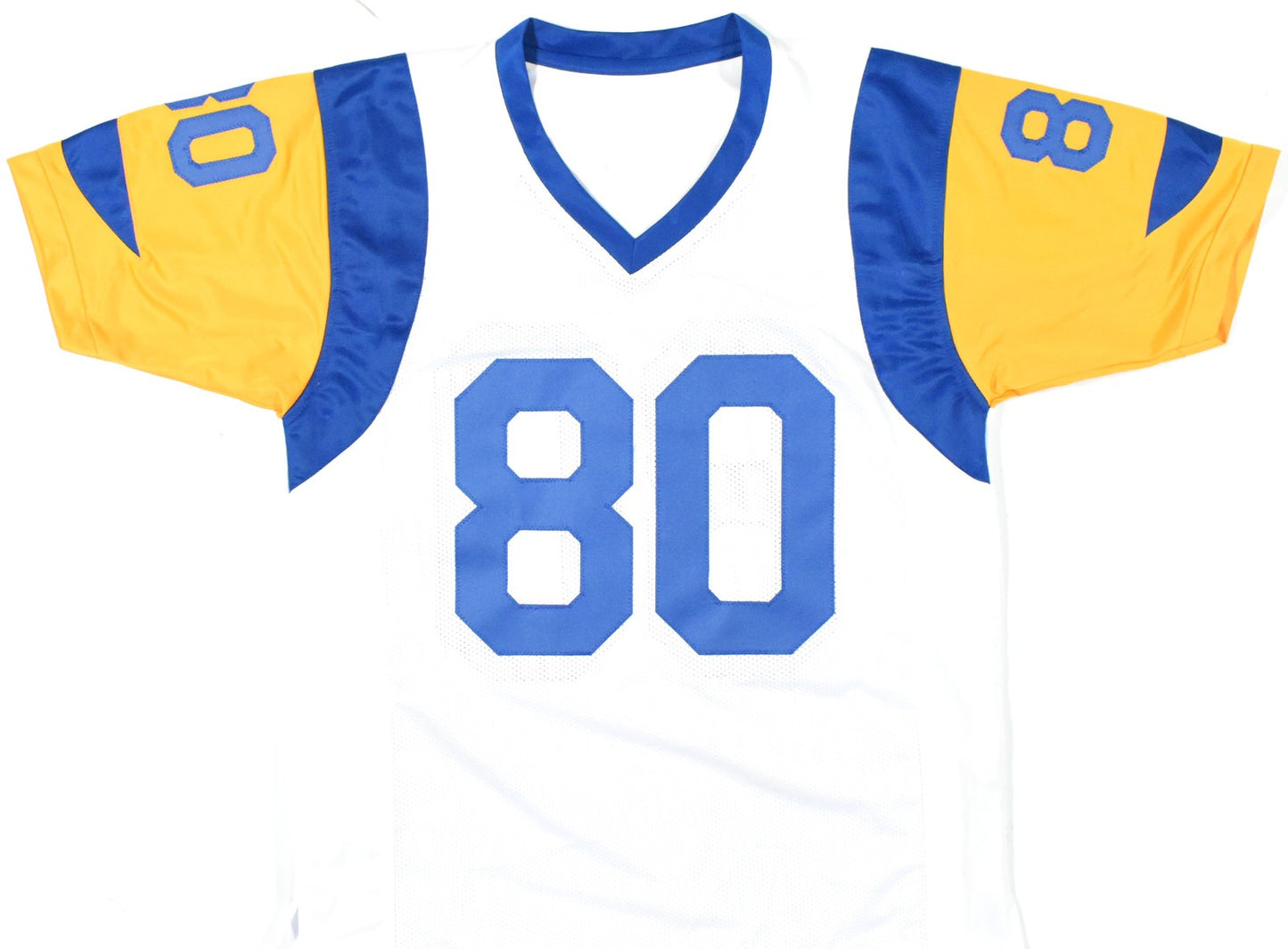 Isaac Bruce Signed Los Angeles Rams White Custom Jersey