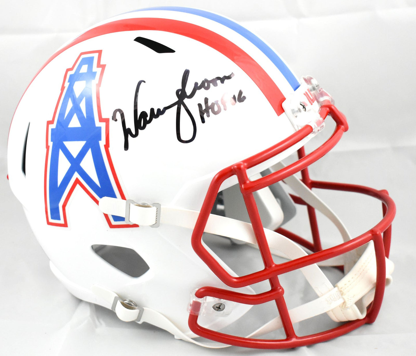 Warren Moon Signed Houston Oilers Full Size Helmet