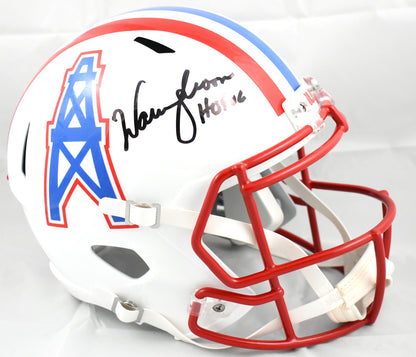 Warren Moon Signed Houston Oilers Full Size Helmet