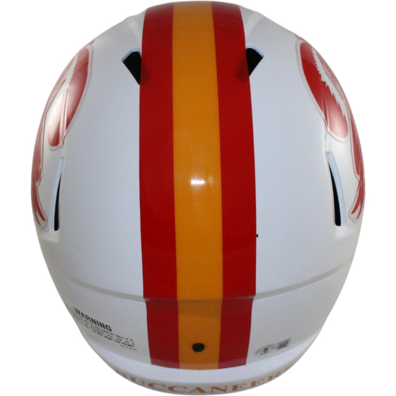 Ronde Barber Signed Tampa Bay Buccaneers Throwback Full Size Helmet HOF