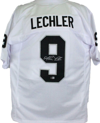 Shane Lechler Signed Custom White & Black Football Jersey