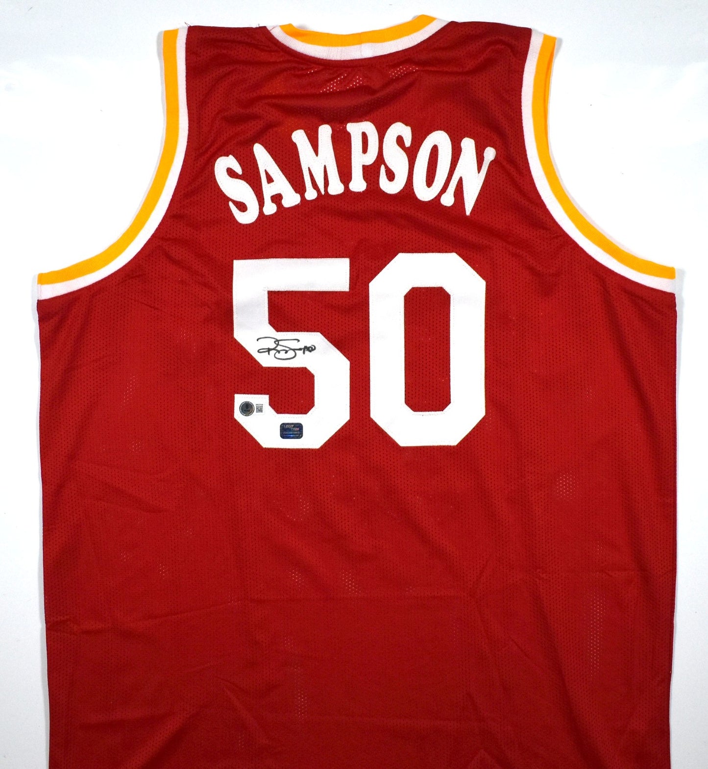 Ralph Sampson Autographed Red Custom Jersey
