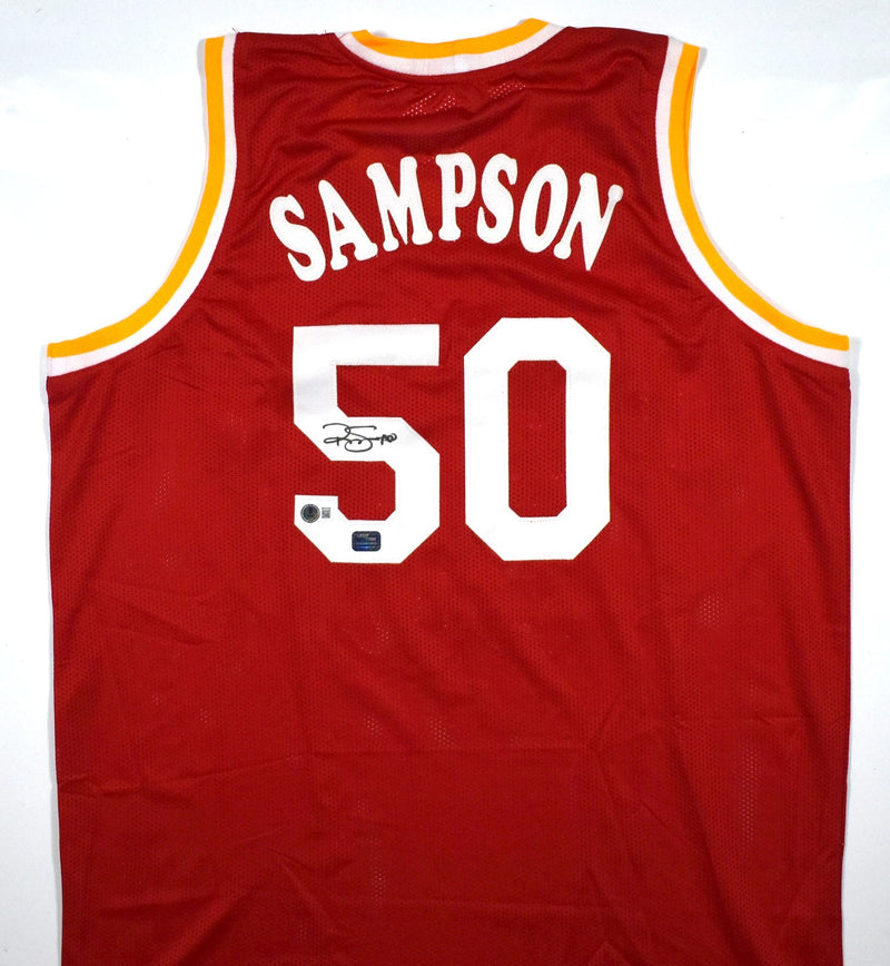 Ralph Sampson Autographed Red Custom Jersey