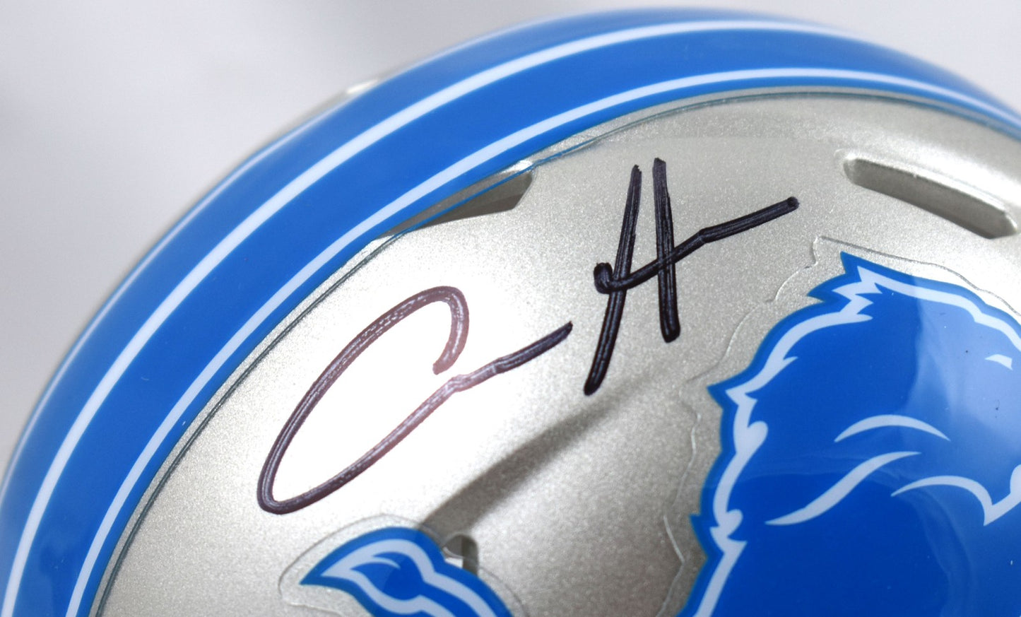 Aidan Hutchinson Signed Detroit Lions 2024 Speed Mini Helmet