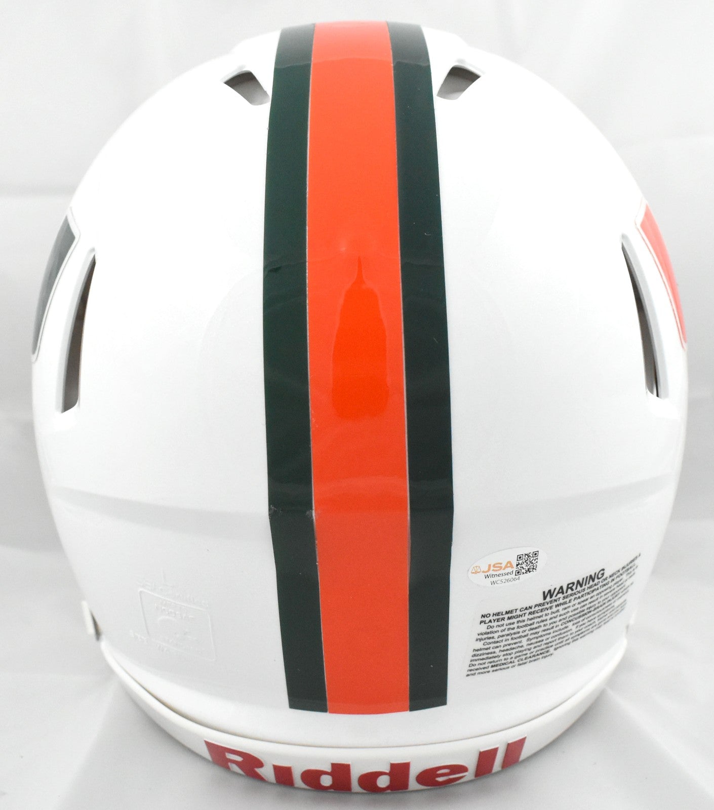 Malachi Toney Autographed Miami Hurricanes Full Size Speed Authentic Helmet