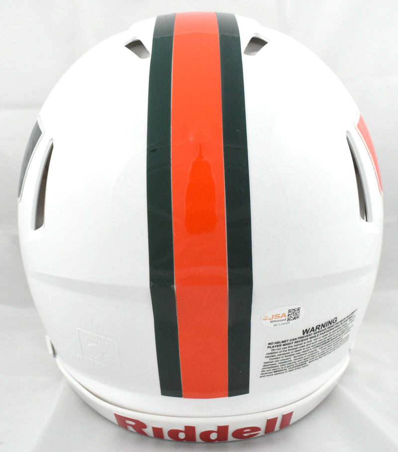 Malachi Toney Autographed Miami Hurricanes Full Size Speed Authentic Helmet