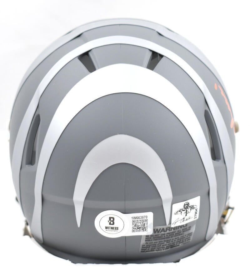 Ja'Marr Chase Signed Cincinnati Bengals Slate Speed Mini Helmet