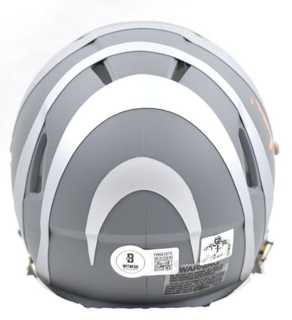 Ja'Marr Chase Signed Cincinnati Bengals Slate Speed Mini Helmet