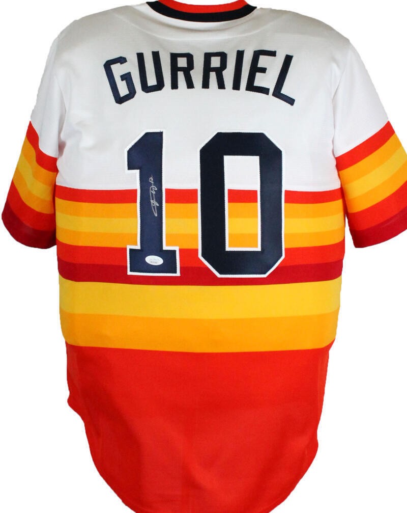Yuli Gurriel Signed Houston Astros Rainbow Nike Jersey