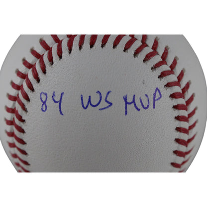 Alan Trammell Autographed Detroit Tigers Baseball with 4 Stats