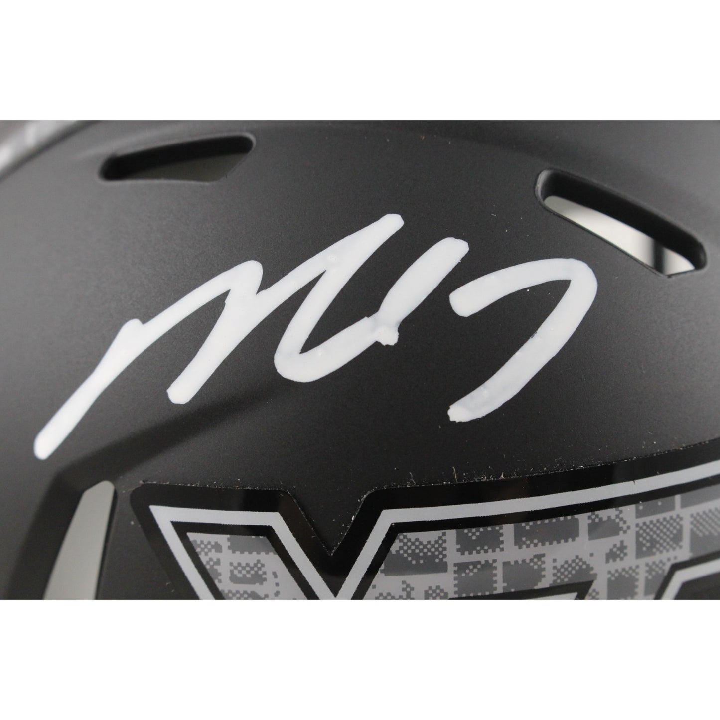 Michael Vick Virginia Tech Hokies Signed Speed Black Matte Mini Helmet