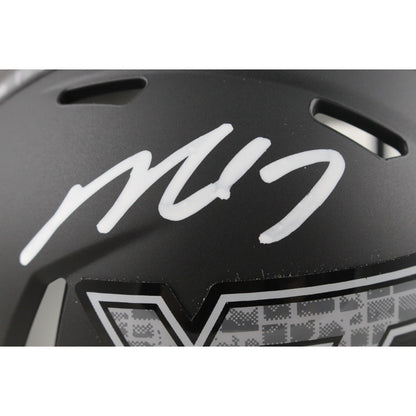 Michael Vick Virginia Tech Hokies Signed Speed Black Matte Mini Helmet