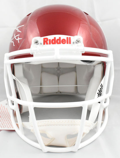 John Mateer Signed Oklahoma Sooners Full Size Speed Authentic Helmet