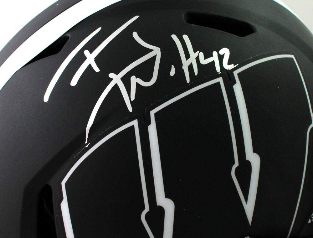 T.J. Watt Autographed Wisconsin Badgers Full Size Eclipse Authentic Helmet