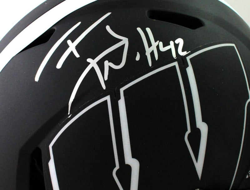 T.J. Watt Autographed Wisconsin Badgers Full Size Eclipse Authentic Helmet