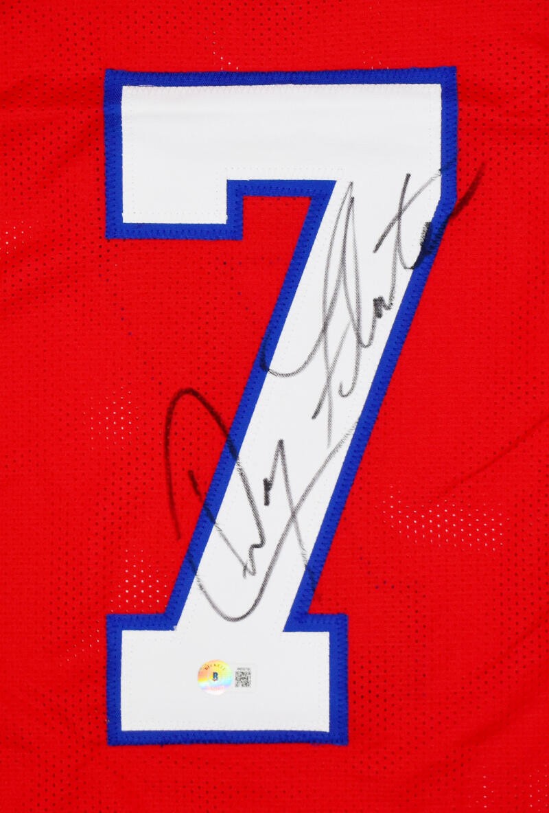 Doug Flutie Autographed Buffalo Bills Style Custom Red Jersey