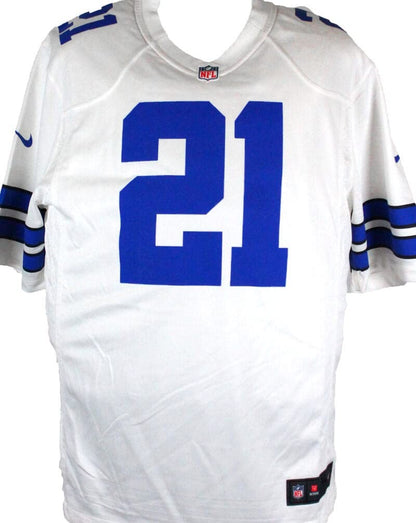 Ezekiel Elliott Signed Dallas Cowboys White Nike Game Jersey