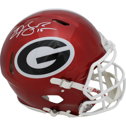 Carson Beck Signed Georgia Bulldogs Full Size Authentic Flash Speed Helmet