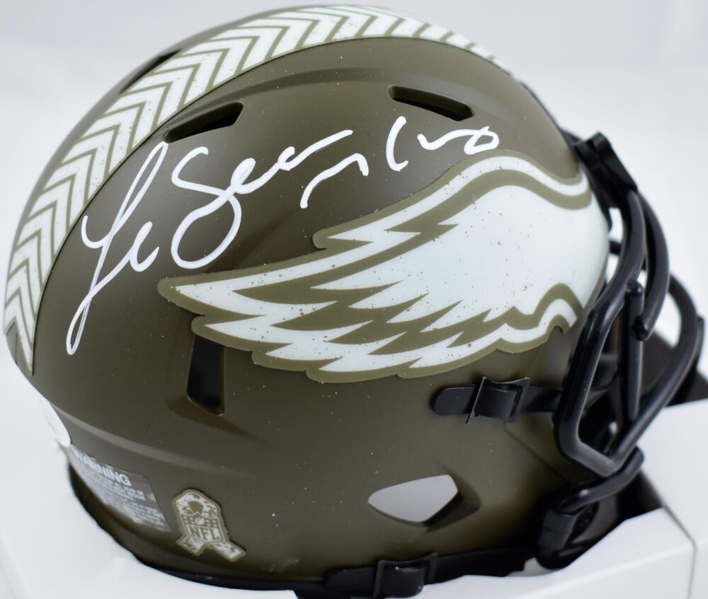 LeSean McCoy Signed Philadelphia Eagles Salute to Service Mini Helmet