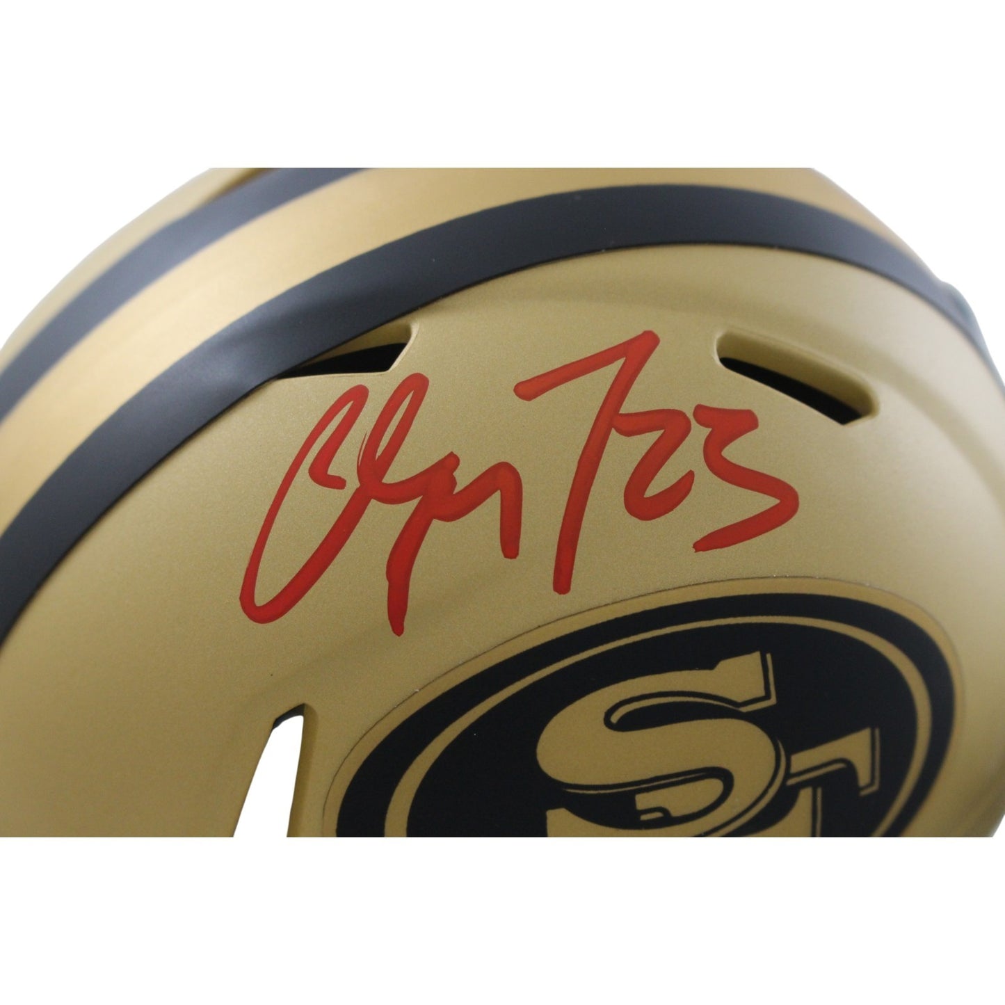 Christian McCaffrey Signed San Francisco 49ers Rave Mini Helmet