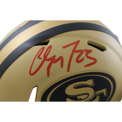 Christian McCaffrey Signed San Francisco 49ers Rave Mini Helmet