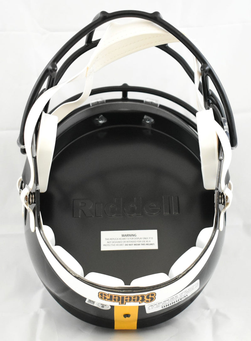 T.J. Watt Signed Pittsburgh Steelers White Full Size Speed Helmet