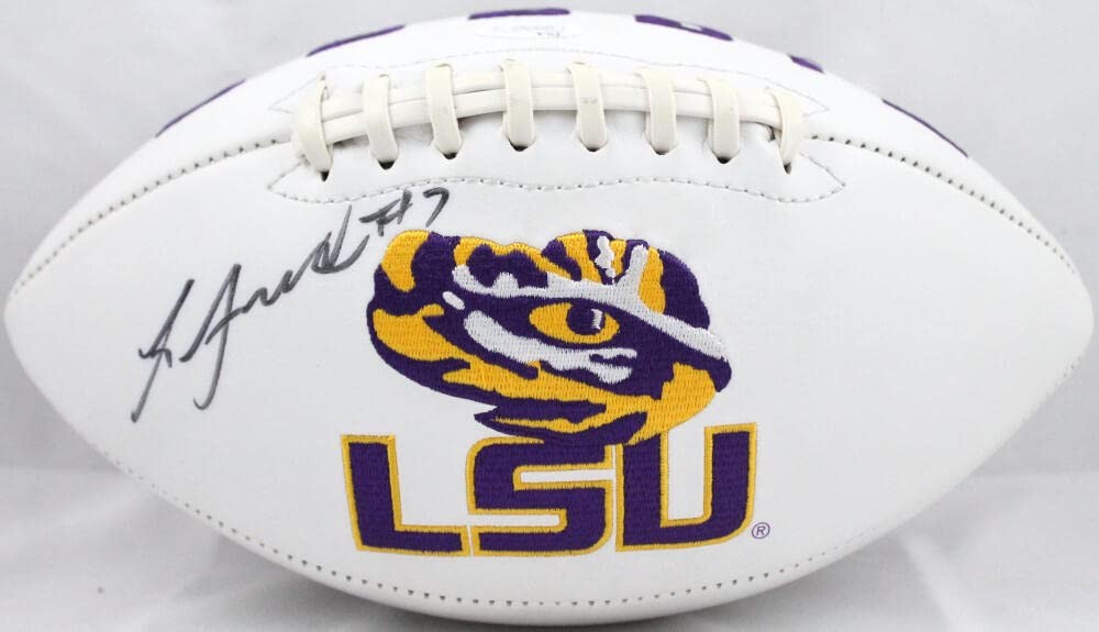 Leonard Fournette Signed LSU Tigers Logo Football